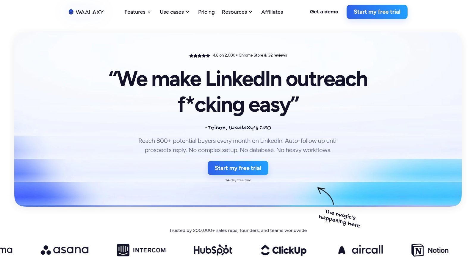 Waalaxy LinkedIn outreach platform