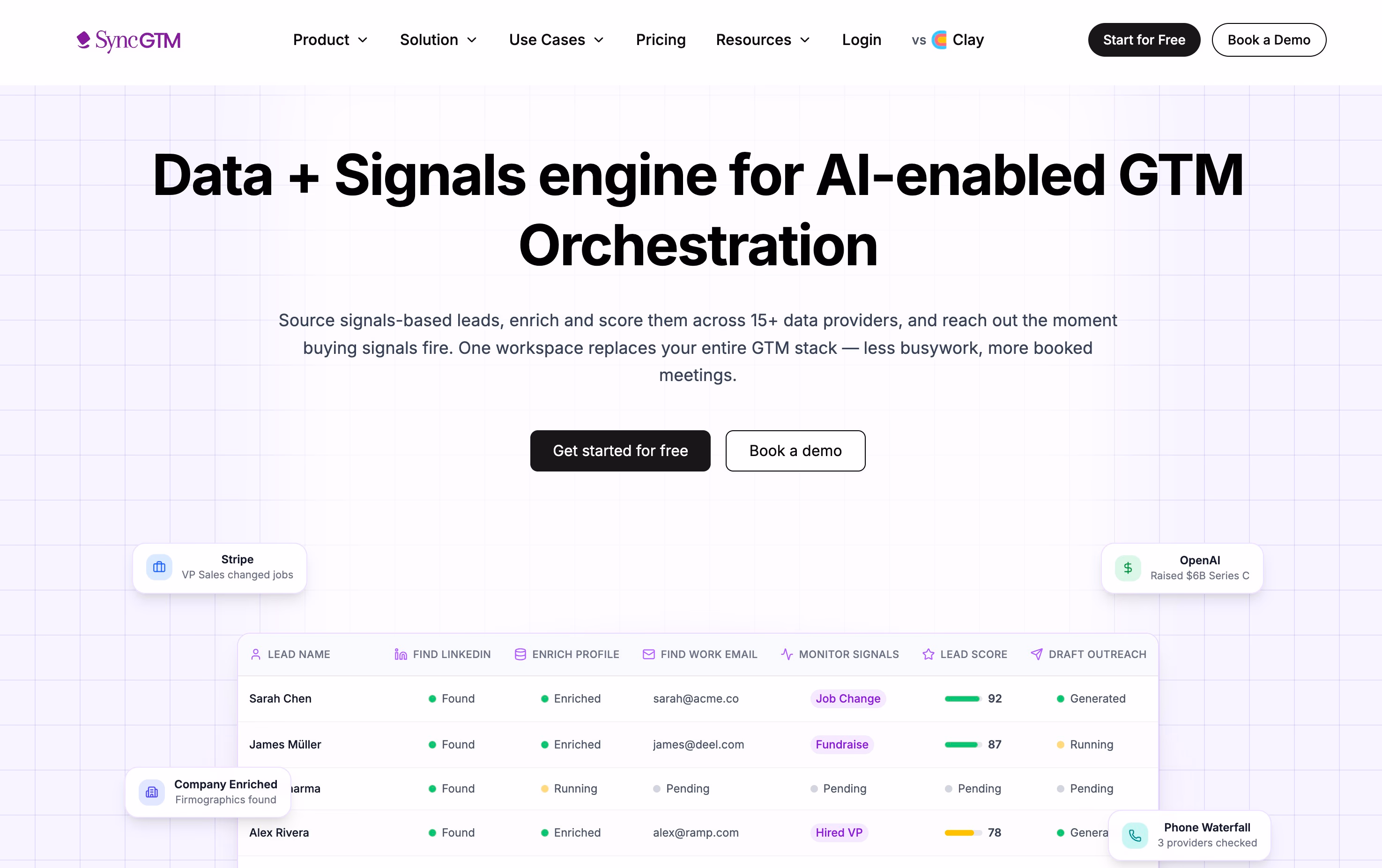 synctgtm homepage desktop screenshot
