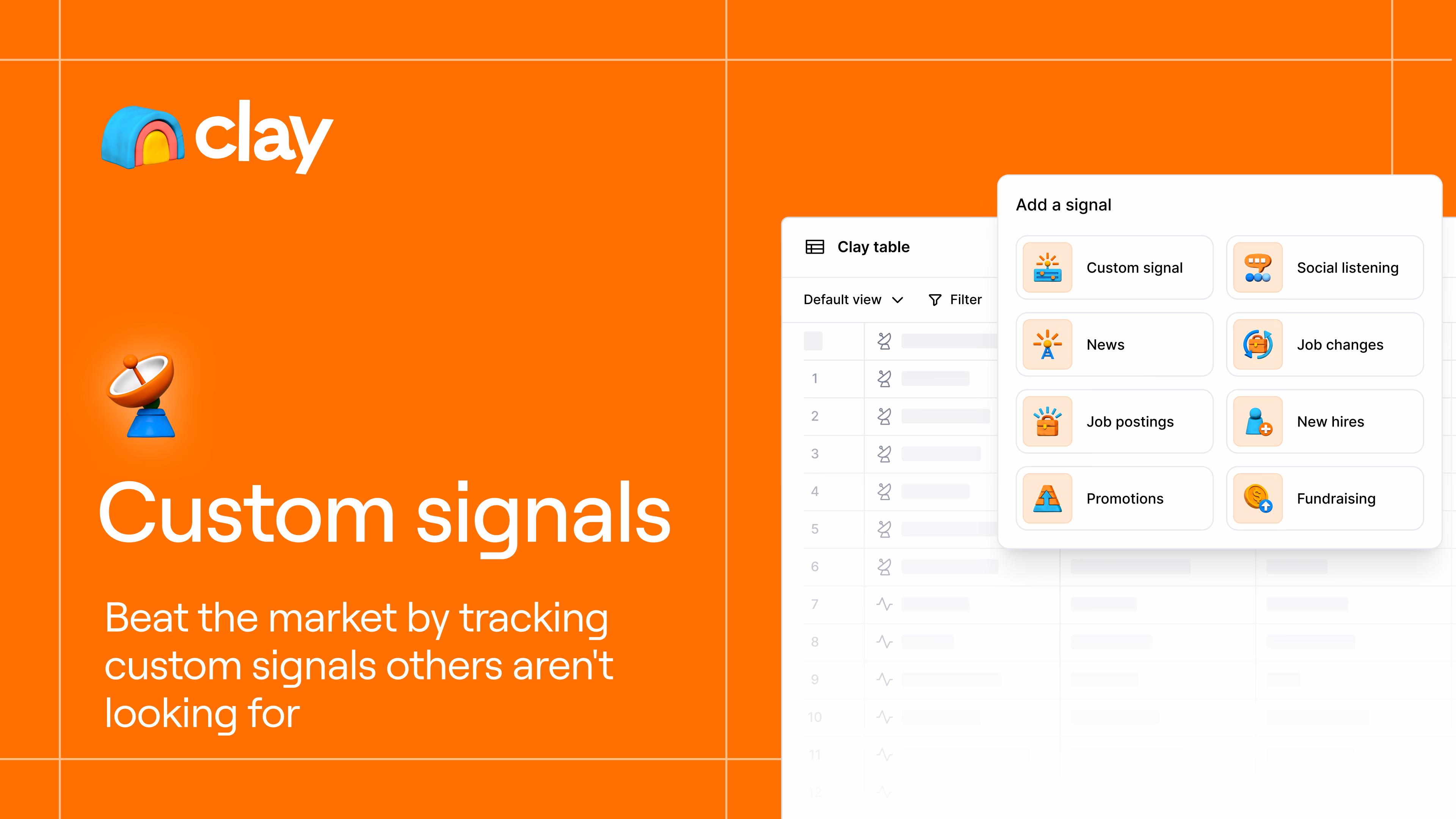 custom signals for clay