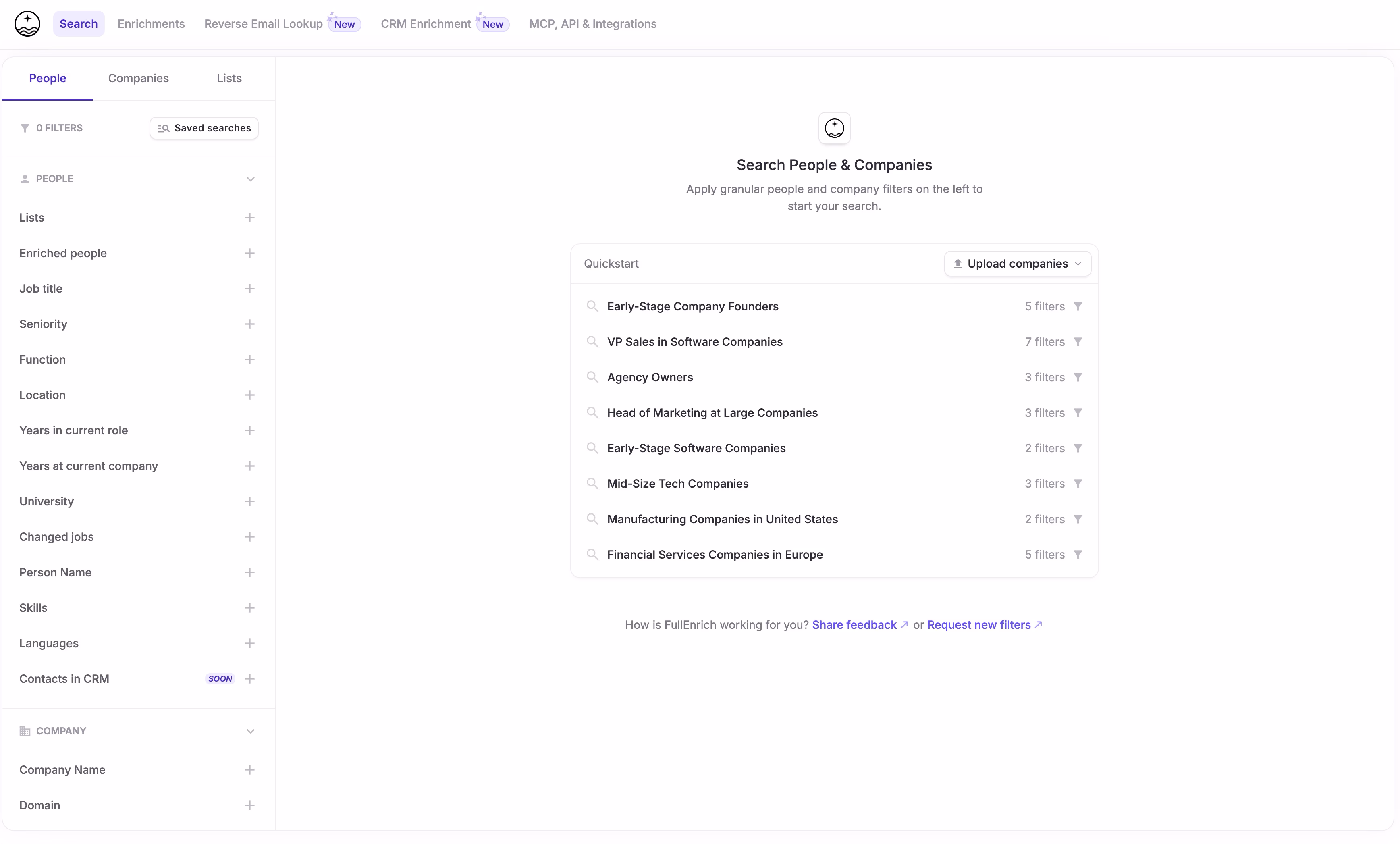 FullEnrich people and company search